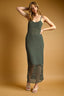 D3519   NET PATTERN ON BOTTOM KNITTED DRESS