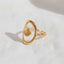 Stylish Open Ring with Shell Design