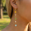 Flower Bead Dangle Earrings