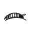 Flat Round Hair Clip | Medium | Jet Black Quilted