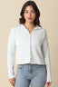 Elina Striped Collar Knit Top