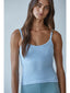 Marina Seamless Ribbed Cami Top - back view showing seamless ribbed detail