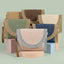 Half Moon Flap Woven Straw Clutch Bag