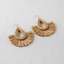 Geometric Raffia Statement Earrings