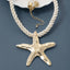 Starfish Twisted Cord Statement Necklace