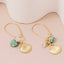 Seashell Drop Hoop Earrings