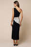 One Shoulder Maxi Dress W/ Waist Tie Scarf