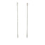 Long CZ Tennis Drop Earrings (L253)