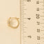 Gold Dipped Enamel Ribbon Bow Heart Hoop Earrings