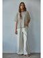 Woven Denim Wide Leg Pants