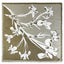 Iris Contrast Print Silk-Feel Square Scarf