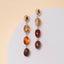 Dangle 3 Tier Stone Earrings