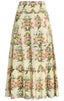 Floral print skirt on a white background
