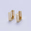 Gold Filled Square Hoop Earrings