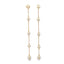 Box Chain Pearl Dangle Earrings (K355)(K214)