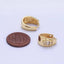 14K Gold Filled Dome Hoop Earrings