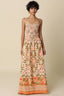 Sienna Botanical Border Maxi Dress