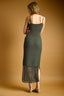 D3519   NET PATTERN ON BOTTOM KNITTED DRESS