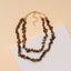 Freeform Resin Stone Bead Necklace