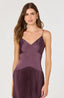 Satin Pleated Drop Waist Maxi