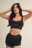 Contrast Thread Sports Bra