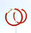 Eco Hoop Beaded Earrings