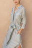 Chambray Stripe Midi Dress