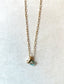Sea Stamped Gold Filled Sea Tail/Shell Charm Necklace