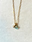 Sea Stamped Gold Filled Sea Tail/Shell Charm Necklace