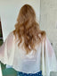Cream Sheer Sleeveless Top