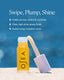 OSEA skincare product with applicator on a blue blurred background
