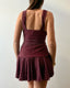 Crimson Flirt Mini Dress