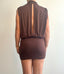 Velour Contour Mini Dress