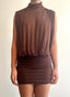 Velour Contour Mini Dress