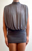 Velour Contour Mini Dress