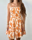Tangerine Daydream Mini Dress