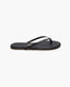 Black sandal on a white background