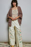 brown cardigan