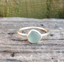 SS Minimalist Sea Glass Ring