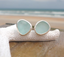 SS Sea Glass Sterling Stud Earrings