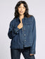 Tencel Lyocell Denim Jacket in Dark Wash