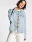 Tencel Lyocell Denim Jacket in Light Wash