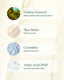 Skincare product with Undaria Seaweed, Shea Butter, Ceramides, and Amino Acid DPHP listed on a beige background.