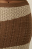 Taupe Knit Midi Skirt