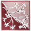 Iris Contrast Print Silk-Feel Square Scarf