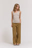 ribbed scoop neck tank top