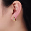 14K Gold Filled Dome Hoop Earrings