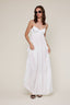 ELEGANT SILKY SLEEVELESS BRA TOP MAXI DRESS