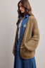 Olive chunky knit cardigan sweater 