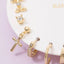 Ten Piece Assorted Cz Cross Earrings Set